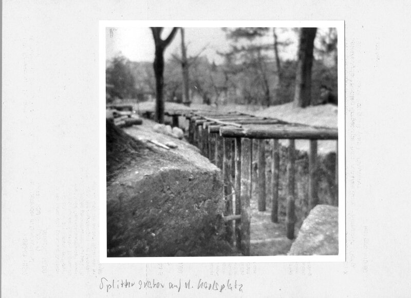 Splittergraben auf dem Karlsplatz